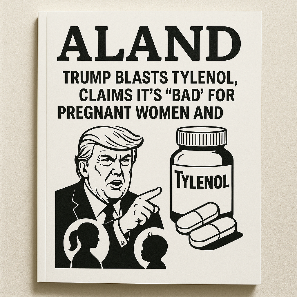 ALAND Magazine Cover – Trump Blasts Tylenol